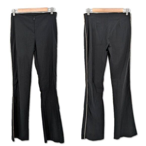 Vintage 1990s y2k Allure New York Flare Dress Pants Rhinestone Detailing Size M - Picture 2 of 9